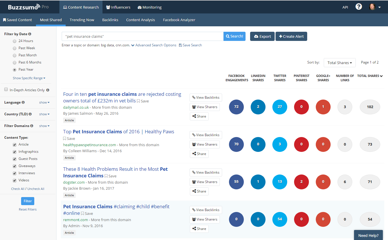 buzzsumo1 How to Build SEO Strategies Effectively (and Make Them Last)